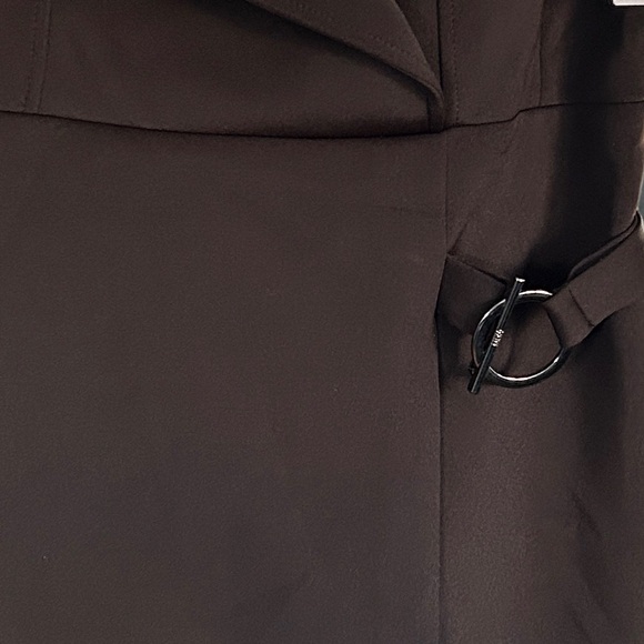 DKNY Flyaway-Collar Hardware-Trim A-Line Dress NWT - Picture 8 of 8